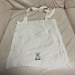SACAI x KAWS Small Tote Bag Beige Bear 13 x 12 in
